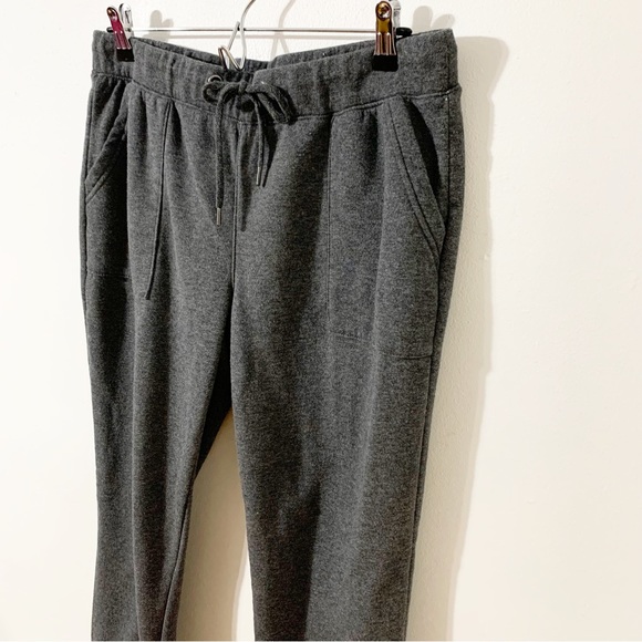 Rewash Cotton Blend Sweat Pants Elastic Cuffs and Waist with Draw String Gray - Picture 2 of 9